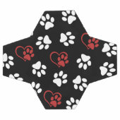 前足、白足、赤足、ハート サッカーボール (フラット)