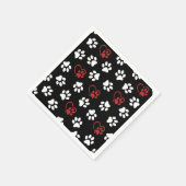 前足、白足、赤足、ハート スタンダードカクテルナプキン (角)