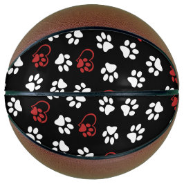 前足、白足、赤足、ハート バスケットボール