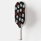 前足、白足、赤足、ハート ピックルボールラケット (左)