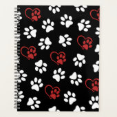 前足、白足、赤足、ハート プランナー手帳 (正面)