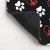 前足、白足、赤足、ハート マウスパッド (コーナー)