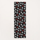 前足、白足、赤足、ハート ヨガマット (正面)