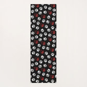 前足、白足、赤足、ハート ヨガマット (裏面)