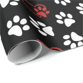 前足、白足、赤足、ハート ラッピングペーパー (ロールコーナー)