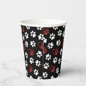 前足、白足、赤足、ハート 紙コップ (右)