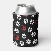前足、白足、赤足、ハート 缶クーラー (缶正面)