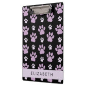 前足、薄紫前足、犬の前足、あなたの名前のパターン クリップボード (左)