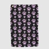 前足、薄紫前足、犬の前足、前刷りのパターン ゴルフタオル (正面)