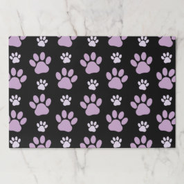 前足、薄紫前足、犬の前足、前刷りのパターン ペーパーパッド