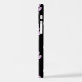 前足、薄紫前足、犬の前足、前刷りのパターン iPhoneケース (左側面)