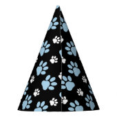 前足、青い前足、犬の前足、動物の前足 パーティーハット (裏面)