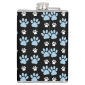 前足、青い前足、犬の前足、動物の前足 フラスク (裏面)