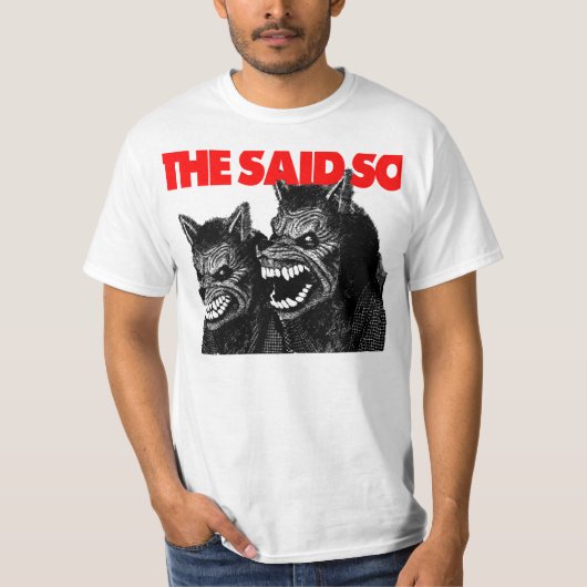 前述のそう狼人間のワイシャツ Tシャツ (正面)