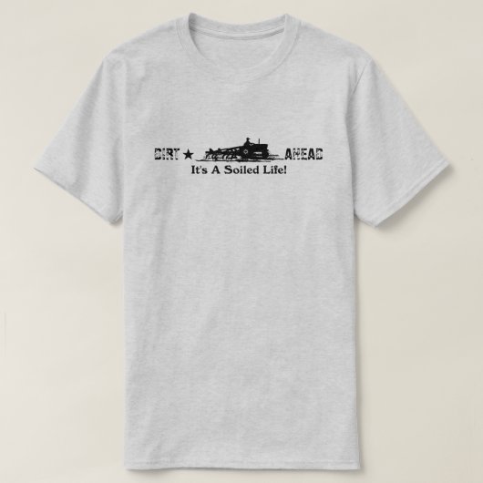 前途半端な汚れた生活だ Tシャツ (デザイン正面)