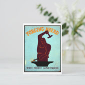 前進あるのみ Works Progress Administration  ポストカード (スタンド正面)