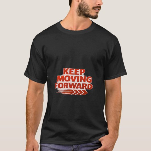 前進し続けるパーカー - 強力なモチベーションS Tシャツ (正面)
