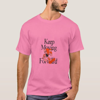 前進し続けるモチベーションランニングTシャツ Tシャツ
