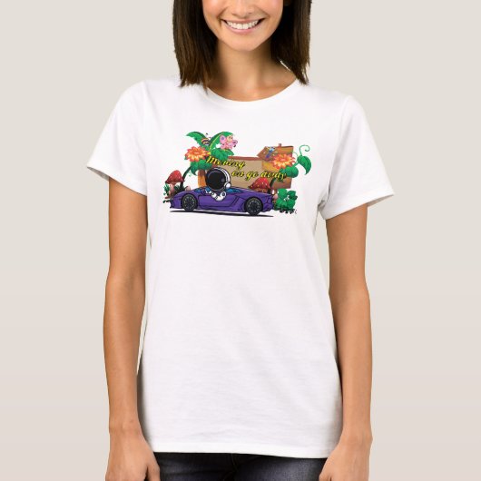 前進する女性Tシャツ Tシャツ (正面)