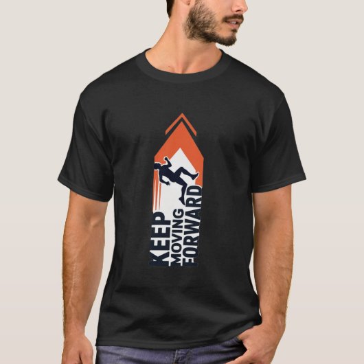 前進を続ける Tシャツ (正面)