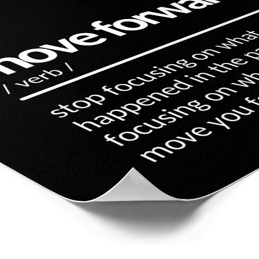 前進引用文 ポスター (角)