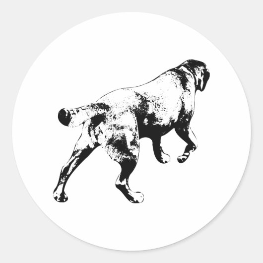 前進、10月犬 ラウンドシール (正面)