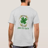 前部および背部のDoyleの電気ロゴ Tシャツ (裏面)