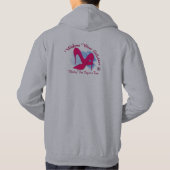 前部および背部印刷 パーカ (裏面)