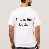 前部および背部Tシャツ Tシャツ (裏面)