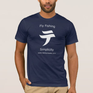 前部および背部Tenkara Tシャツ