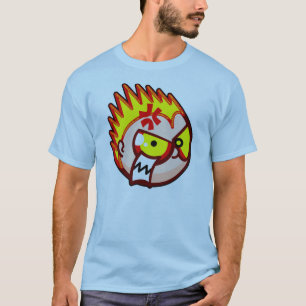 前部およびFRENZIEDmindsの背部の不機嫌 Tシャツ
