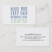 前部にあなたのお気に入りのな写真かイメージを加えて下さい 名刺 (正面/裏面)