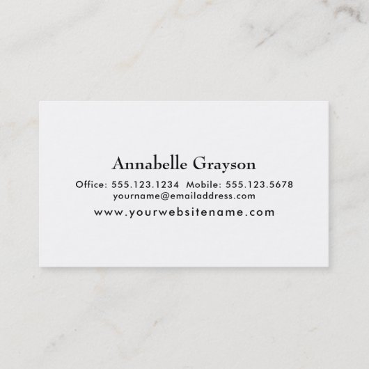 前部にあなたのお気に入りのな写真かイメージを加えて下さい 名刺 (裏面)