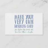 前部にあなたのお気に入りのな写真かイメージを加えて下さい 名刺 (正面)