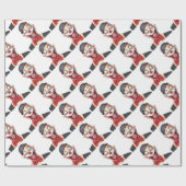 前部に見ているキラーピエロ ラッピングペーパー (フラット)