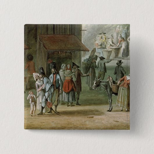 前部にde l'Apportパリを置いて下さい 缶バッジ (正面)