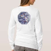 前部のあなたの猫の写真を加えて下さい Tシャツ (裏面)