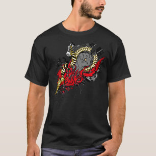 前部のイメージのTシャツ(白い) Tシャツ
