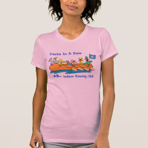 前部のオールそして旗 Tシャツ