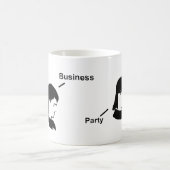 前部のビジネス、背部マグのパーティー コーヒーマグカップ (中央)