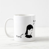 前部のビジネス、背部マグのパーティー コーヒーマグカップ (左)