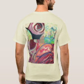 前部のロゴのコラージュ Tシャツ (裏面)