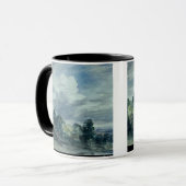 前部の木との広い景色上の眺め、 マグカップ (正面左)