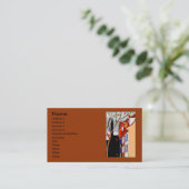 前部の背部秋場面のペン 名刺 (スタンド正面)