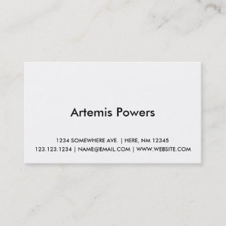 前部シンプルな名刺のデザインだけ 名刺