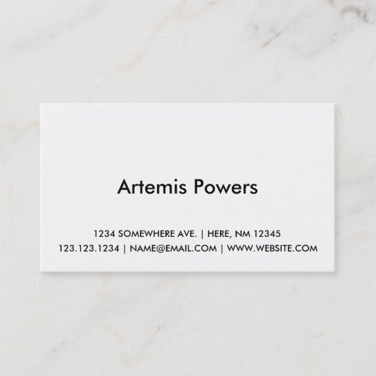 前部シンプルな名刺のデザインだけ 名刺 (正面)