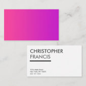 前部ピンクの名刺のブランク 名刺 (正面/裏面)