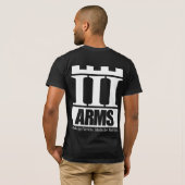 前部及び背部ロゴ- III腕の暗闇のワイシャツ Tシャツ (裏面フル)