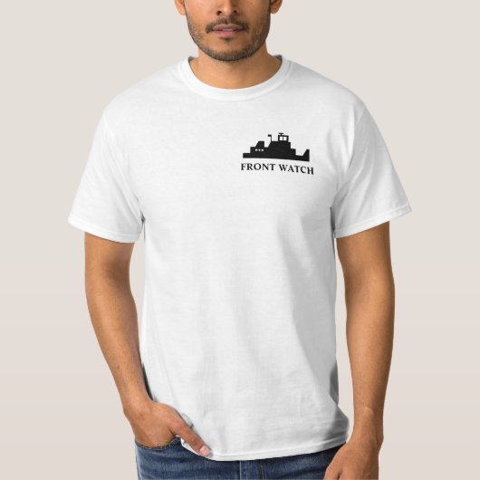 前部腕時計のTowboatのロゴのTシャツ Tシャツ (正面)