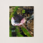 前部表面仕上げのヒメコンドルのクローズアップ ジグソーパズル (縦)